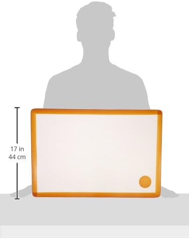 Mrs. Anderson's Baking Non-Stick Silicone Baking Mat - Reusable Oven Liner & Pastry Mat - For Breads, Cookies, Roasting & More - Baker’s Essentials - Heat-Resistant to 480°F - Full-Size Baking Mat