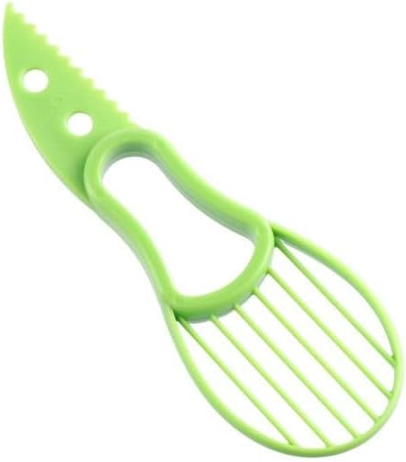 Kopida 3-in-1 Avocado Slicer, Avocado Peeler Tool Multi Function Avocado Slicer - Green Avocado Cutter and Scooper for Fruits & Vegetable, Peel Avocado, Avocado Separator Shredder Fruit Core Remover