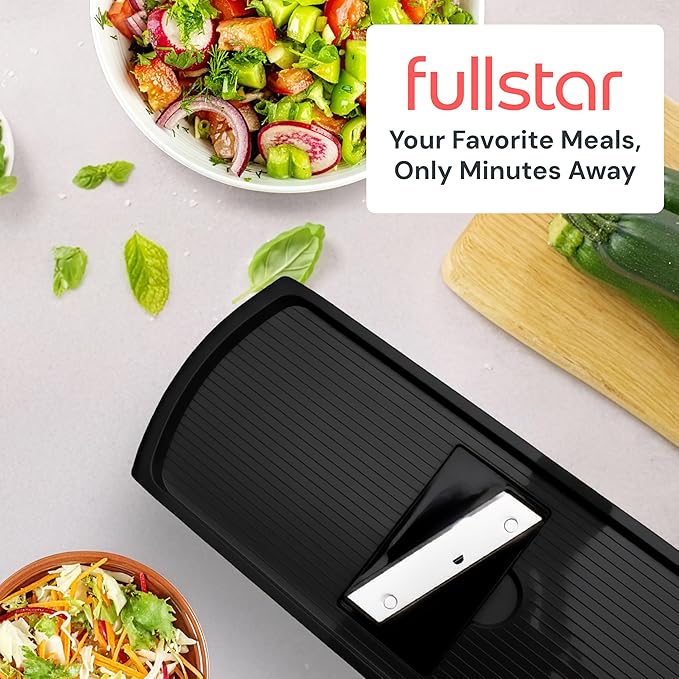 Fullstar The Original Pro Chopper - Vegetable Chopper and Spiralizer, Food Chopper with Container, Fruit Slicer, Kitchen Gadgets & Gifts, Home Essentials (6 in 1, Black)