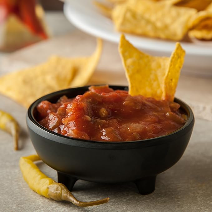 Carlisle FoodService Products Molcajete Ramekin, 3 oz. Black, Melamine