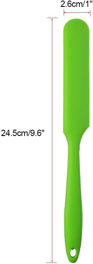 4pcs Silicone Spatula Set Heat Resistant Cake Cream Butter Spatulas Mixing Batter Scraper Non-Stick Flexible Baking Cooking Tool 4 Colors (multicolor)