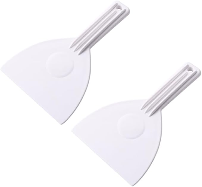2PCS Plastic Dough Cutter,Bread Dough Trimming Scraper,Cake Pizza Spatula Cutter, Pizza Bread Bench with Handle Trimming Icing Baking Chopper