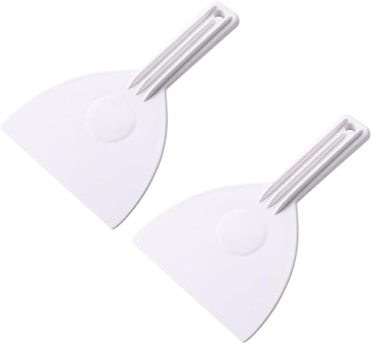 2PCS Plastic Dough Cutter,Bread Dough Trimming Scraper,Cake Pizza Spatula Cutter, Pizza Bread Bench with Handle Trimming Icing Baking Chopper