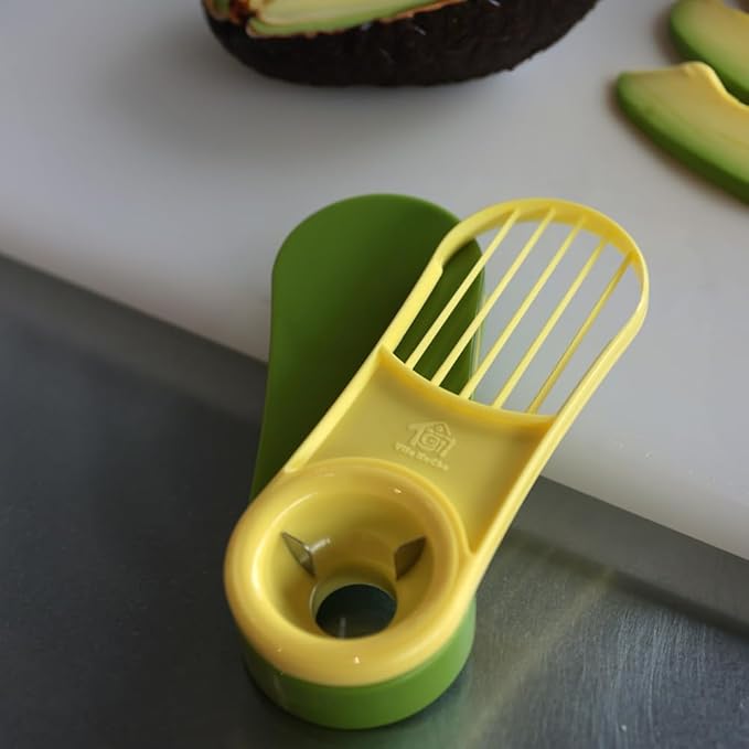 3-in-1 Avocado Slicer, Pitter, and Peeler - Foldable, Durable, and Easy to Clean
