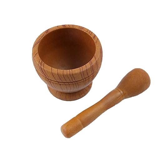Resin Mortar and Pestle Set, Guacamole Bowl Molcajete Grinder Garlic Spices Herbs Mortar Pestle Set, Great for Guacamole Spice,Cooking Tools Supplies, Small 4.3 Inch Holds 1.5 Cups,Not Made by Stone