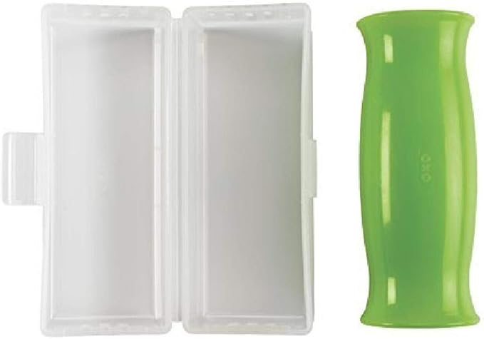 OXO Good Grips Silicone Garlic Peeler with Stay-Clean Storage Case,Clear,1EA