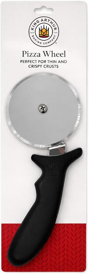 King Arthur Baking Company Pizza Cutter, 4 Inch Wheel, Stainless Steel Blade, Dishwasher Safe