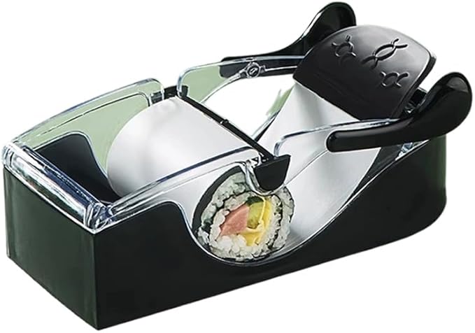 Sushi Roll Maker Kit for Beginners - Complete Sushi Rolling Kit with Easy-to-Use Design, Perfect for California Rolls & Homemade Sushi Night