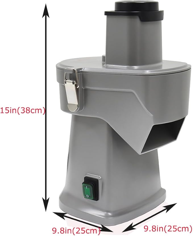 4 in 1 Electric Vegetable Chopper 110V Electric Vegetable Slicer Dicer Shredder & Strip Cutter with Multi Stainless Steels Blades 200W Electric Vegetable Slicer