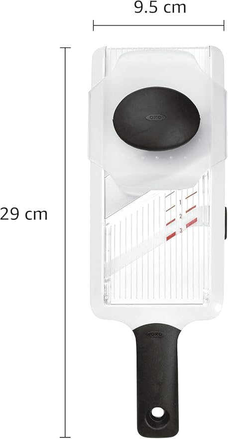 OXO Good Grips Handheld Mandoline Slicer for Kitchen, Adjustable Vegetable Slicer