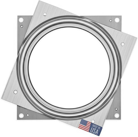 Lazy Susan Hardware, 4 inch, 350 lbs. Load Capacity, Pack of 10 Steel Lazy Susan Turntable Ball Bearing, by Woodpeckers