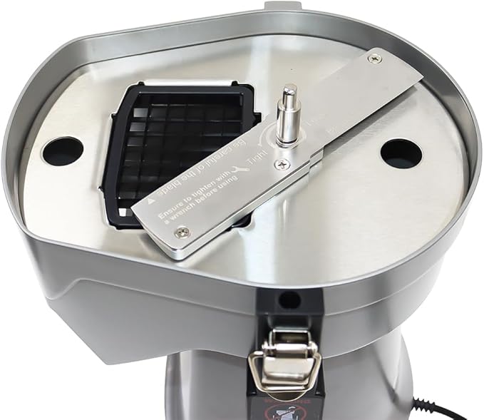 4 in 1 Electric Vegetable Chopper 110V Electric Vegetable Slicer Dicer Shredder & Strip Cutter with Multi Stainless Steels Blades 200W Electric Vegetable Slicer