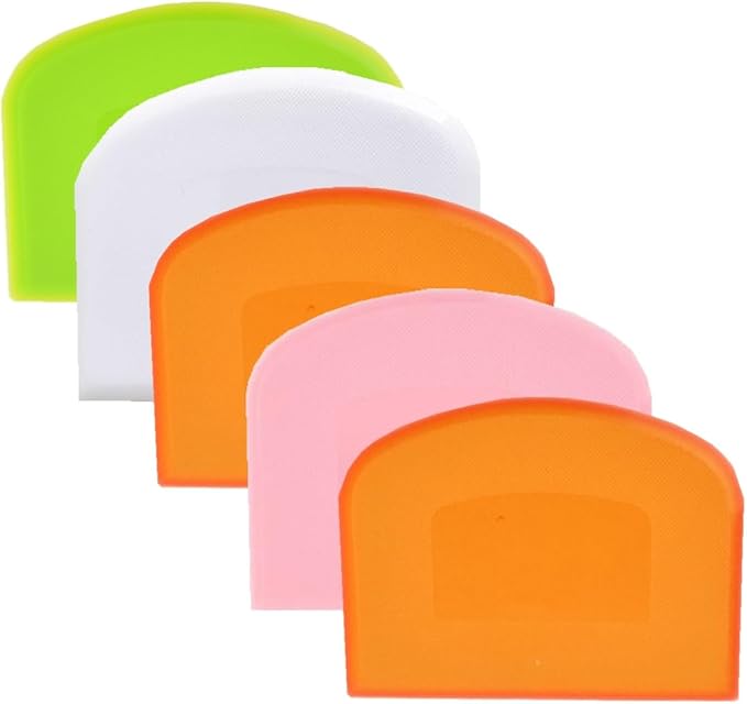 Bench Scraper, Dough Scraper, Bowl Scraper, Food Scraper Tool, Cake Scraper and Pastry Scraper, Baking Supplies Kitchen Gadgets