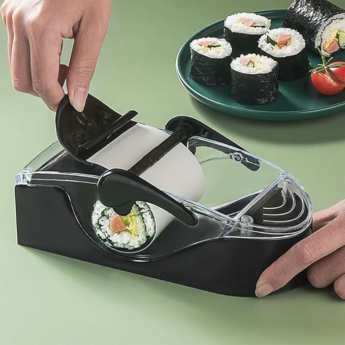 Sushi Roll Maker Kit for Beginners - Complete Sushi Rolling Kit with Easy-to-Use Design, Perfect for California Rolls & Homemade Sushi Night