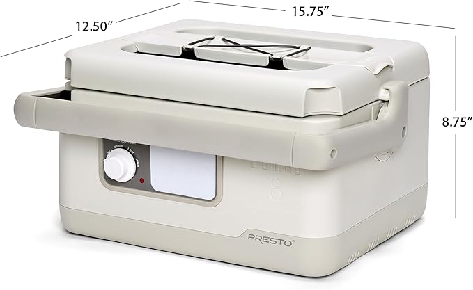 Presto 06030 8-quart Nomad Traveling Slow Cooker, Locking Lid, Dry Erase Board