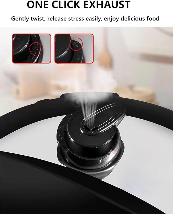 10 In 1 Electric Pressure Cooker With 24-Hour Reservation Function, Slow Cooker, Rice Cooker, Wok, Cake, Yogurt, Etc., 6 L, Stainless Steel/Black.