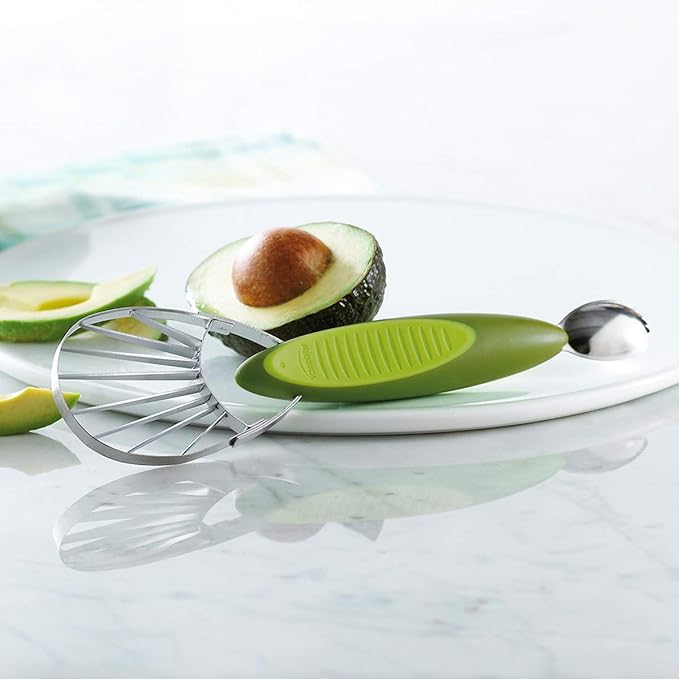 Trudeau 2-in-1 Avocado Slicer, Green