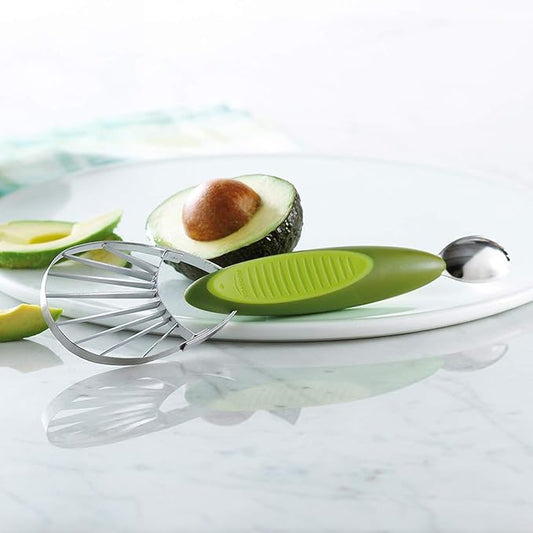 Trudeau 2-in-1 Avocado Slicer, Green