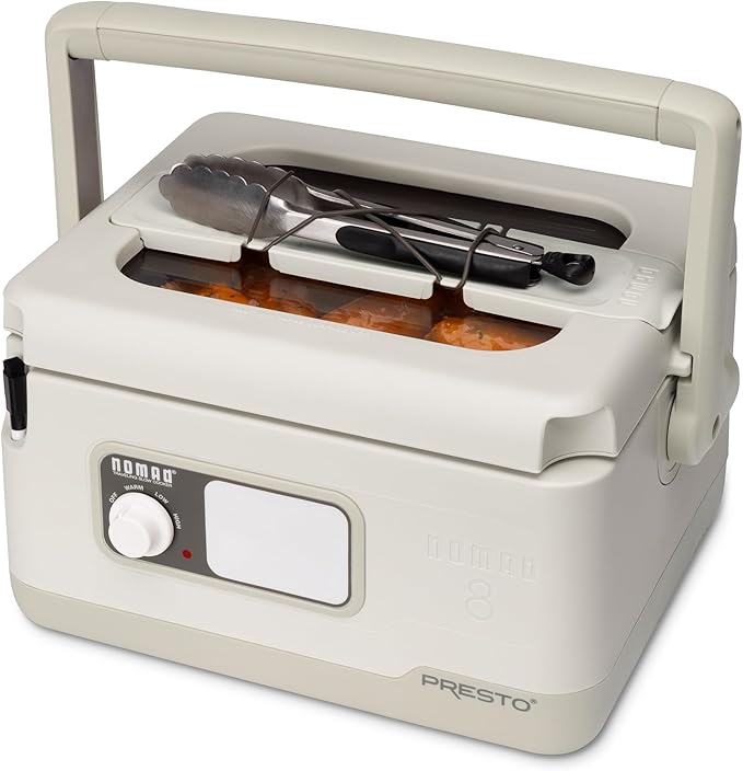 Presto 06030 8-quart Nomad Traveling Slow Cooker, Locking Lid, Dry Erase Board