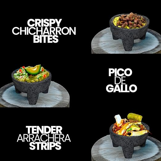 The original Molcajete Mexicano volcanic rock Handmade of Authentic Lava Rock in Mexico - Molcajete de Piedra volcanica - Molcajete Mortar Pestle molcajete bowl molcajete volcanic rock guacamole maker