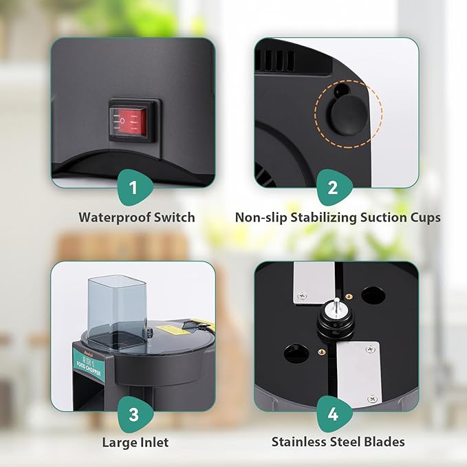 Newhai 3 in 1 Electric Vegetable Dicer Slicer Shredder Multifunctional Vegetable Chopper Automatic Veggie & Fruit Cutter Machine for Commercial & Home Use, 110V, 100W