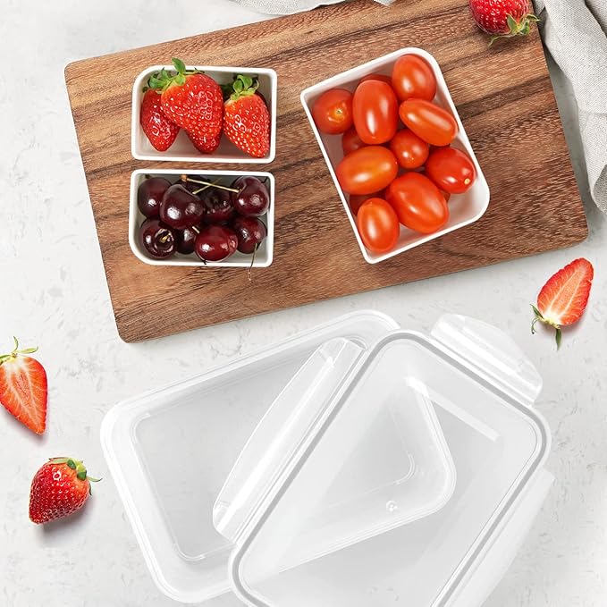 carrotez Food Storage Container with 3 Removable Compartments (Asymmetrical), Reusable, BPA Free, 4.64 Cup (1100ml)