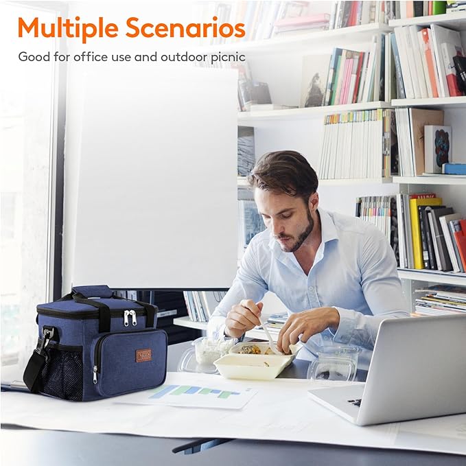 Lifewit Large Lunch Bag Insulated Lunch Box Soft Cooler Cooling Tote for Adult Men Women, Dark Gray 24-Can (15L)