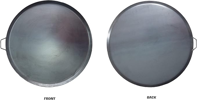Comal Para Tortillas Grandes 21.5 Inch Redondo for Tortillas y Quesadilla Carbon Steel Heavy Duty Metal Handle