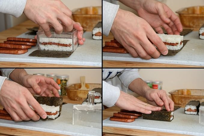 Single Clear Acrylic Musubi Press Non Stick Sushi Maker AZM Displays