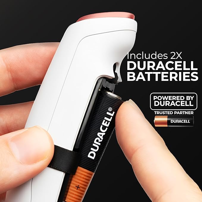 Zulay Kitchen Patented Tornado Triple Whisk Milk Frother with 4 Duracell Batteries – Handheld Foam Maker for Coffee, Lattes, Matcha & Hot Chocolate – Rich, Creamy Froth in Seconds