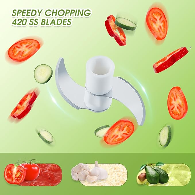 Manual Food Chopper Vegetable Cutter Onions Cutter Garlic Dicer Grinder Veggie Chopper with Container 160ML
