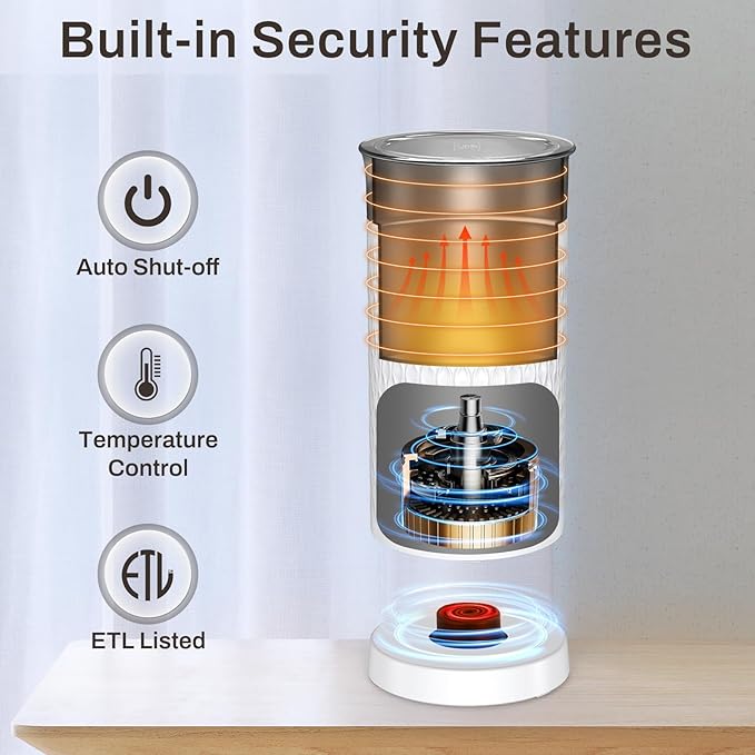 SIMPLETASTE Milk Frother, 4-in-1 Electric Milk Steamer, Automatic Warm and Cold Foam Maker and Milk Warmer for Latte, Cappuccinos, Macchiato, Hot Chocolate