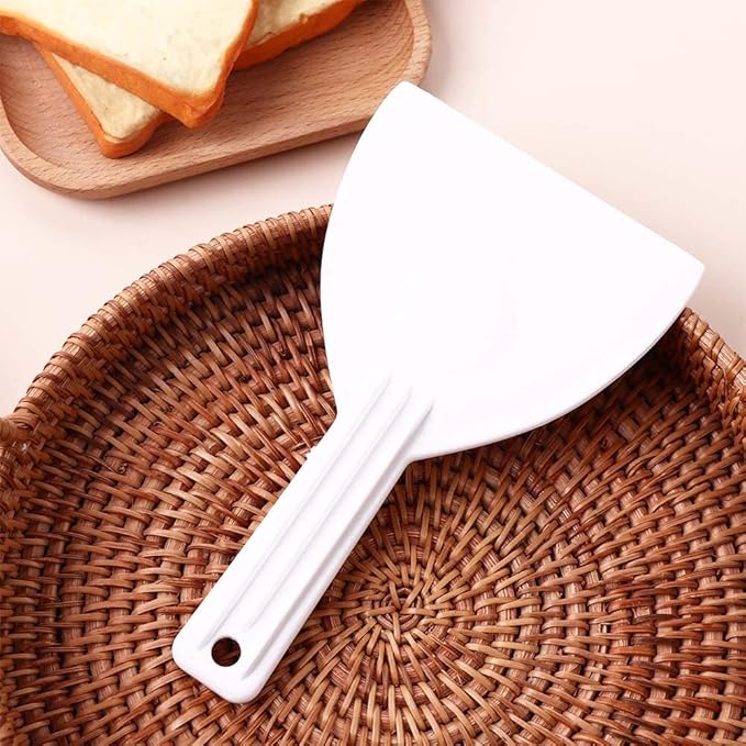 2PCS Plastic Dough Cutter,Bread Dough Trimming Scraper,Cake Pizza Spatula Cutter, Pizza Bread Bench with Handle Trimming Icing Baking Chopper