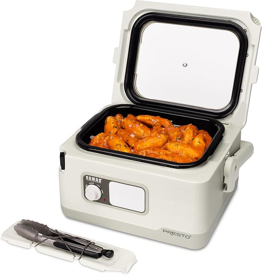 Presto 06030 8-quart Nomad Traveling Slow Cooker, Locking Lid, Dry Erase Board