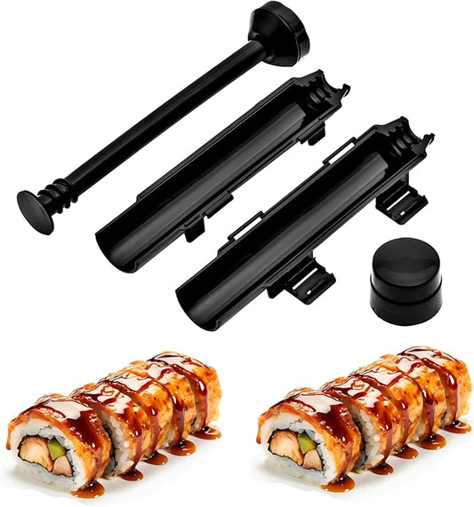 URED sushi bazooka maker kit, Sushi Roller Mold Food Grade Plastic Rice Vegetable Meat homemade Diy Sushi Making Kit Machine tool kitchen Utensils molds press gun