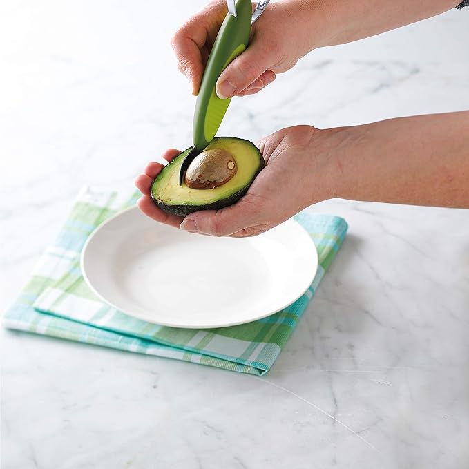 Trudeau 2-in-1 Avocado Slicer, Green