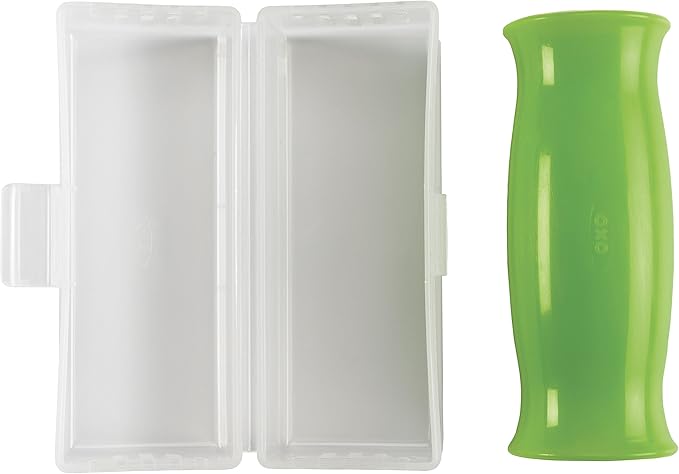 OXO Good Grips Silicone Garlic Peeler with Stay-Clean Storage Case,Clear,1EA