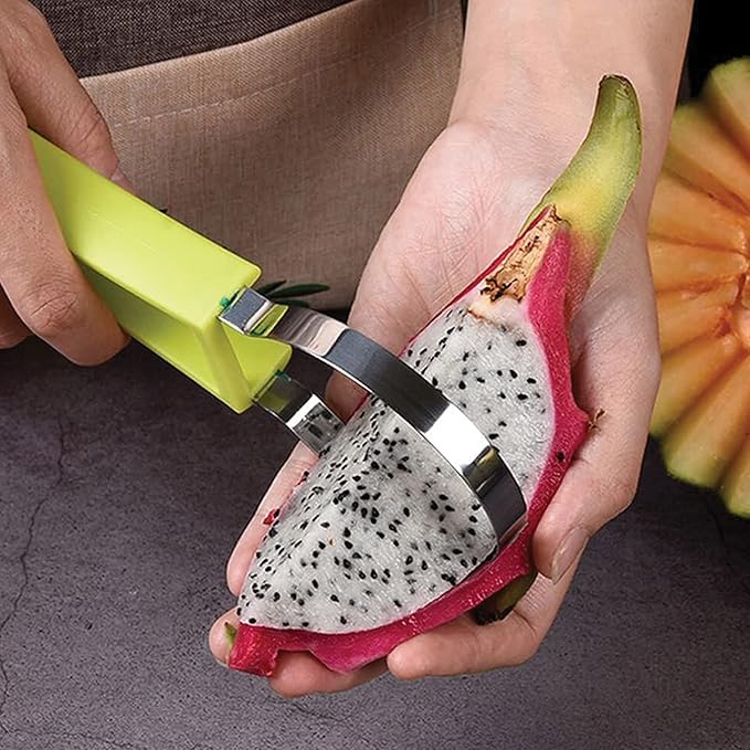 HIC Kitchen 4-in-1 Fruit Tool Set, Stainless Steel Blades