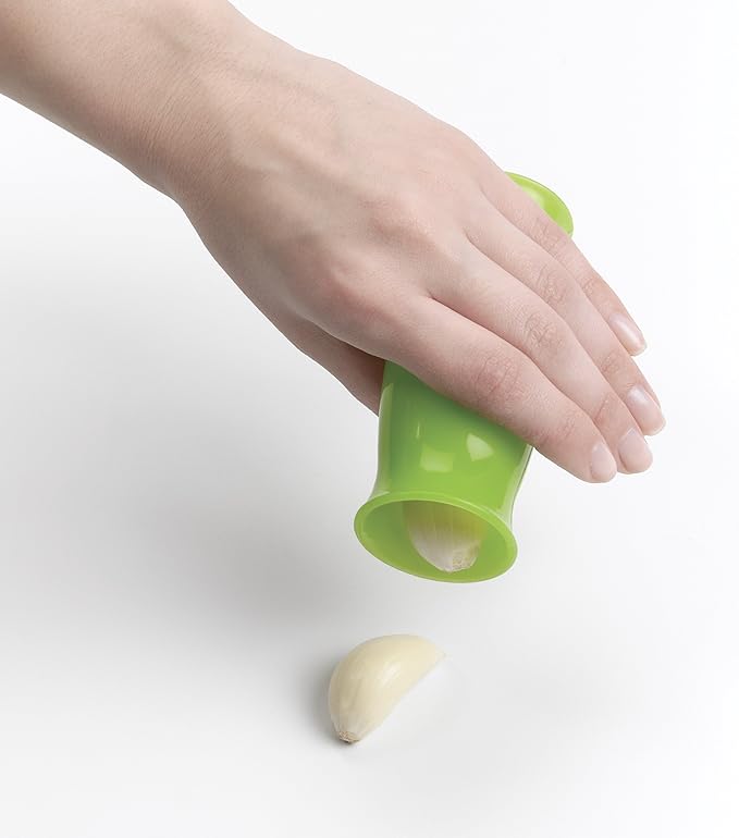 OXO Good Grips Silicone Garlic Peeler with Stay-Clean Storage Case,Clear,1EA
