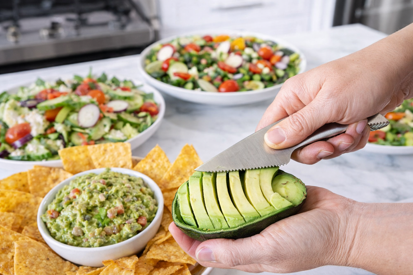 Trudeau Avocado Slicer, 1 - Pack, Silver